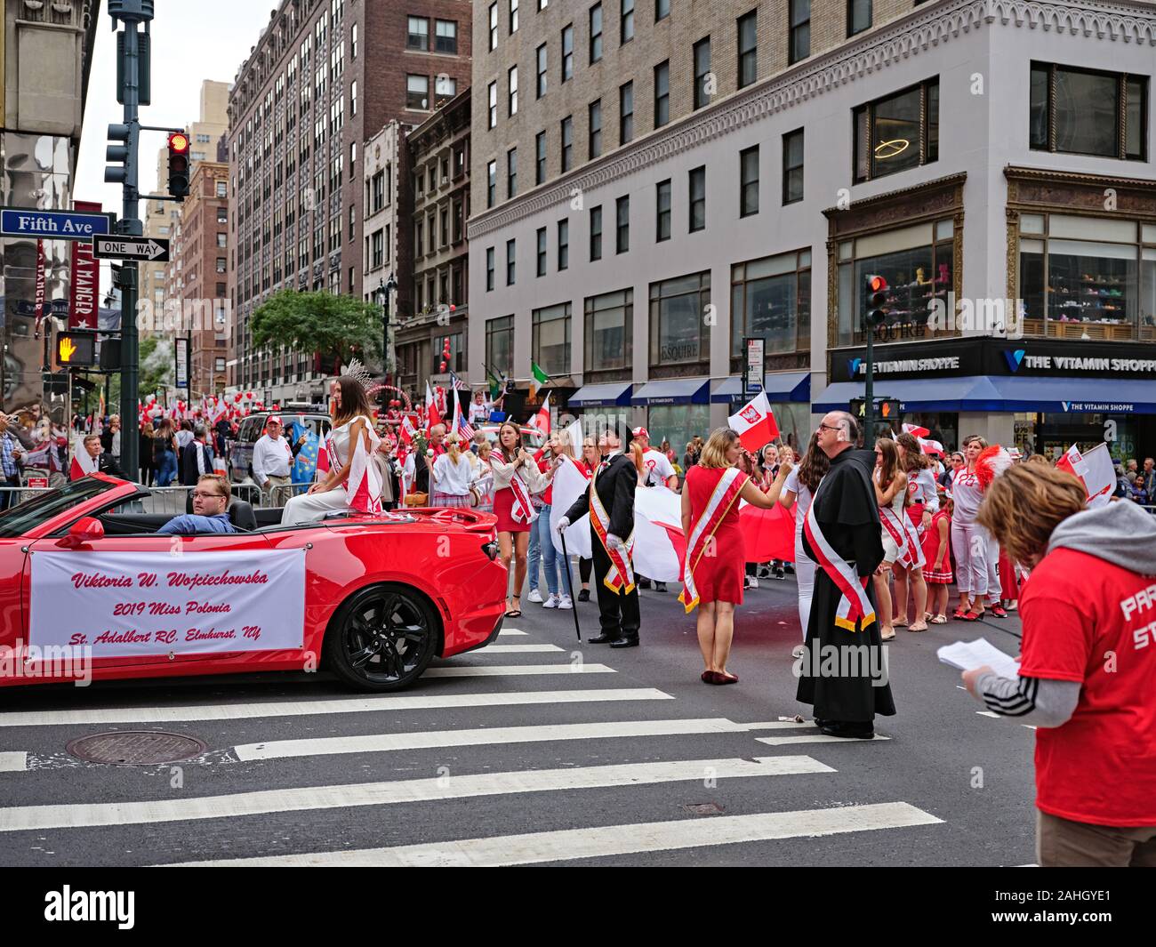 New York Polish heritage parade Stock Photo Alamy