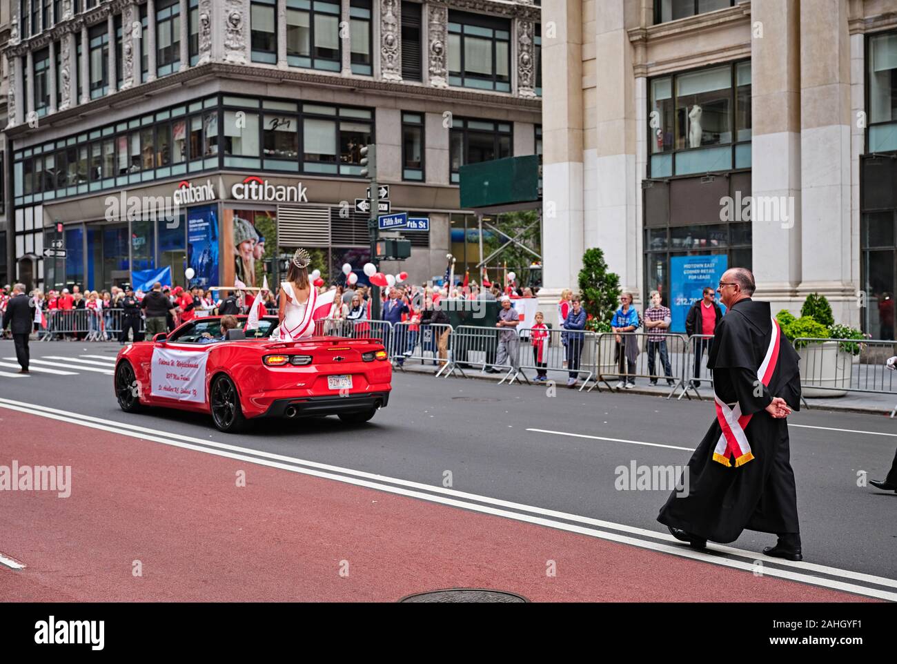 New York Polish heritage parade Stock Photo Alamy