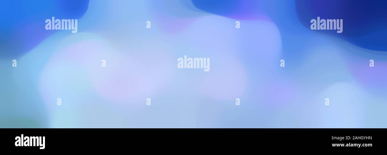 blurred bokeh horizontal background with light steel blue, royal blue
