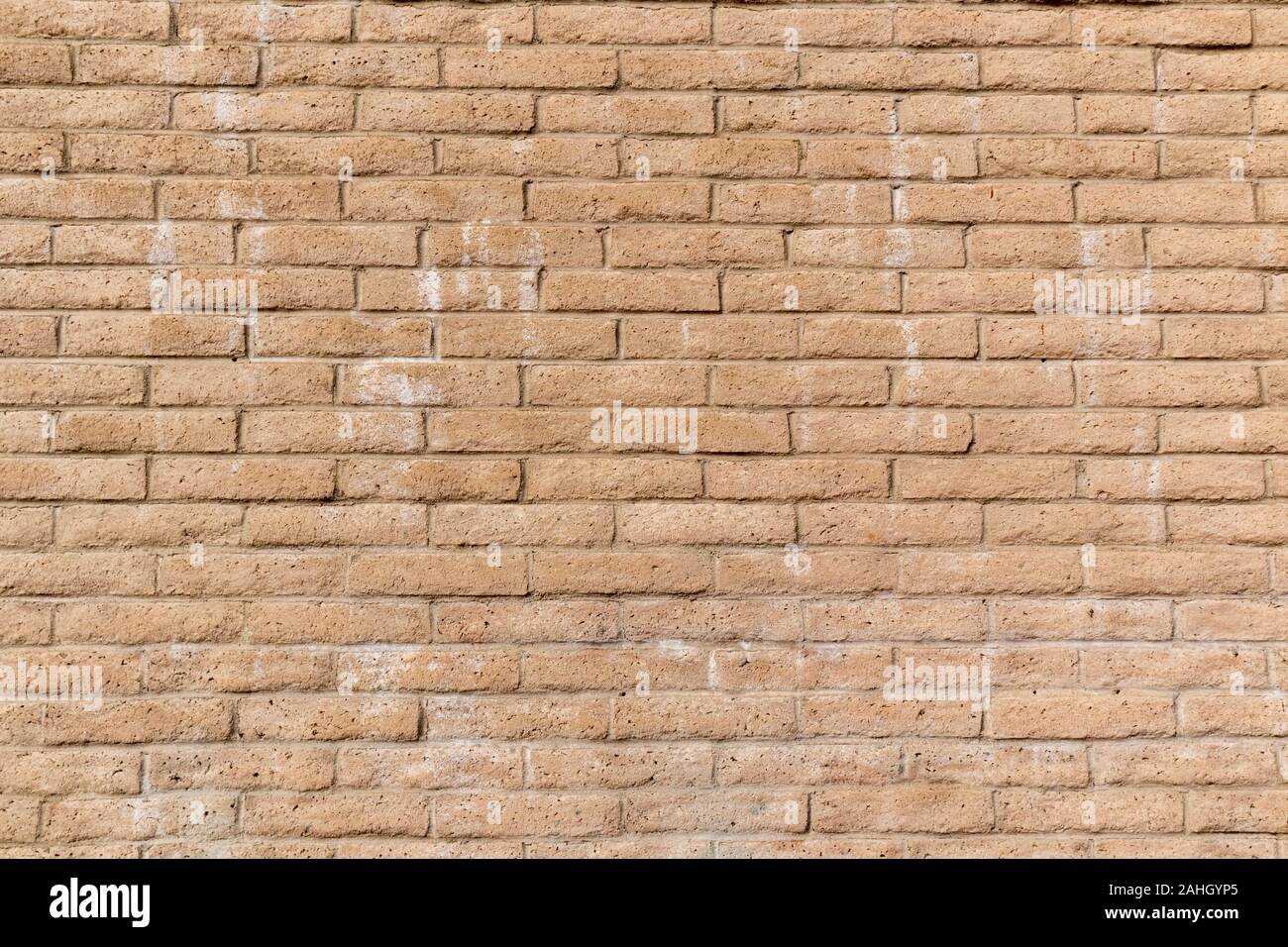 tan brick wall background Stock Photo