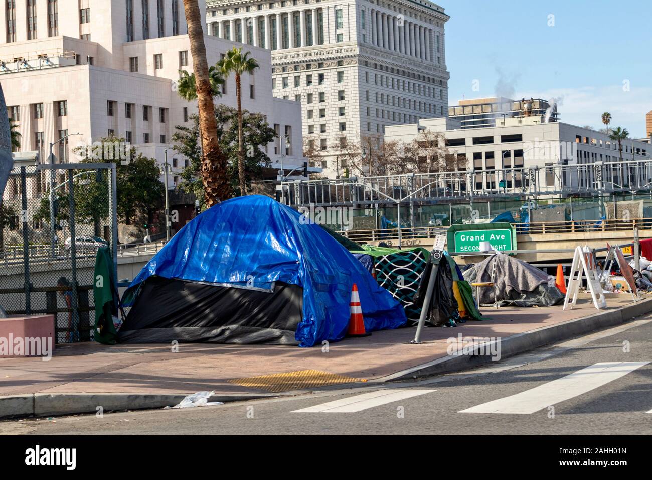 homeless crisis in Los Angeles, California, USA Stock Photo