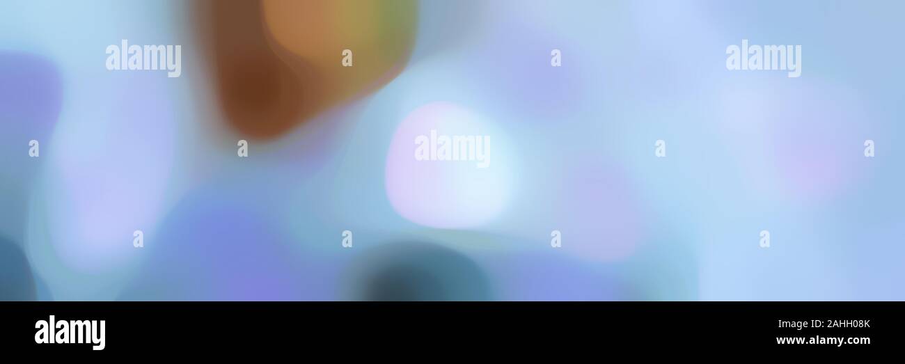 blurred bokeh horizontal background with light steel blue, pastel brown