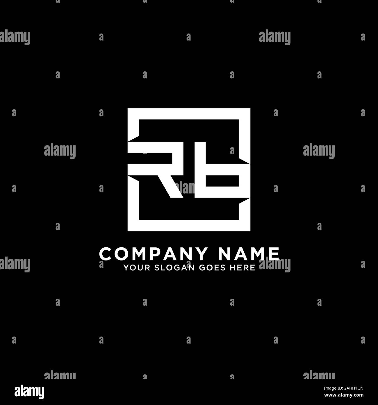 RB Square logo designs, modern logo template Stock Vector Image & Art ...