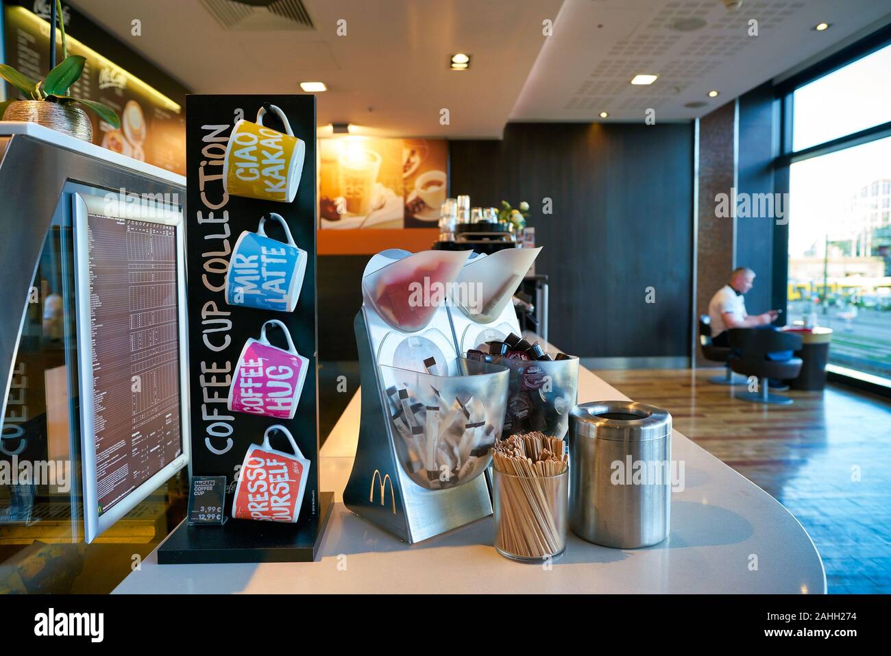 BERLIN, GERMANY - CIRCA SEPTEMBER, 2019: coffee cup collection on ...