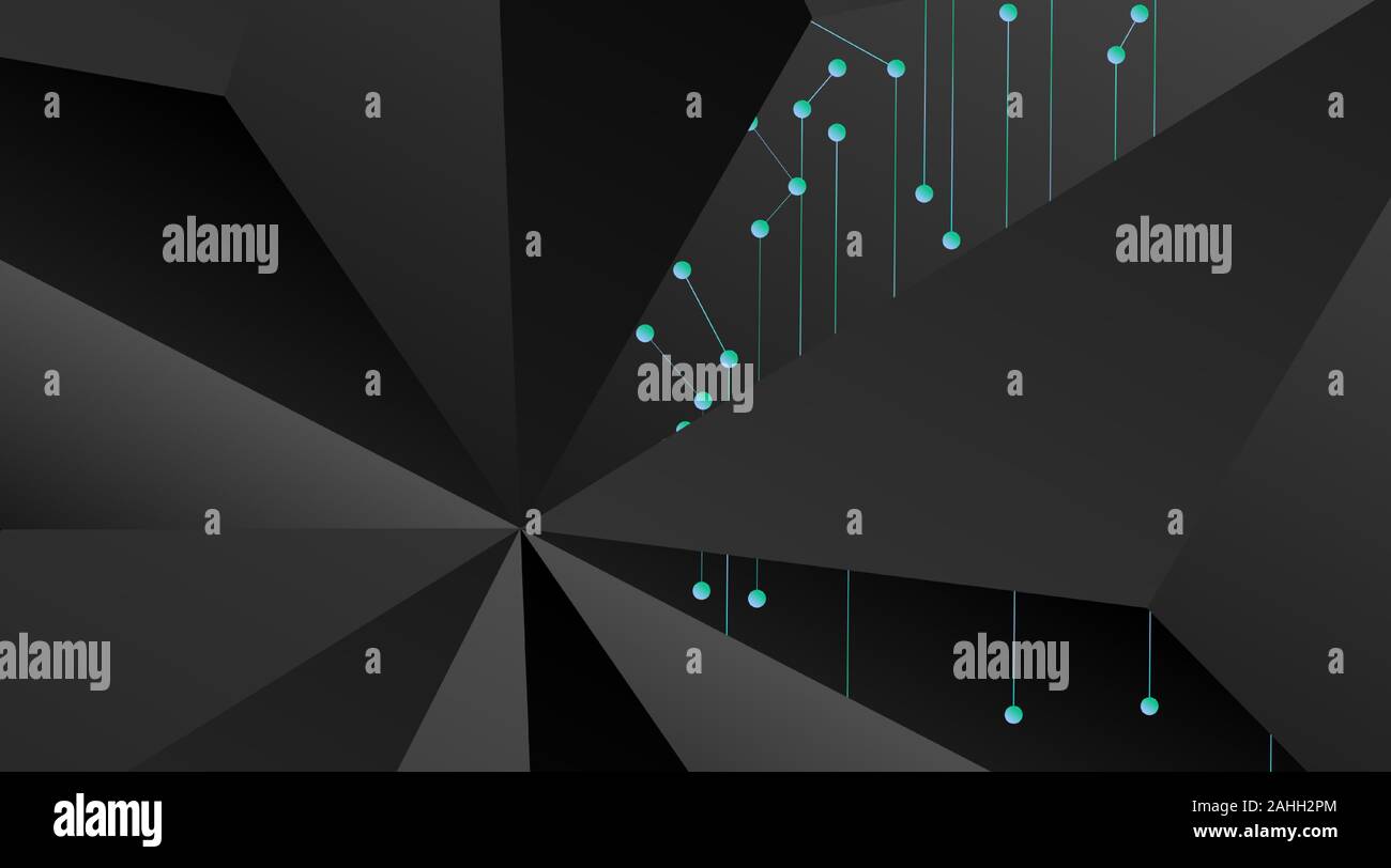 abstract vector geometric background. Dark gray vector polygonal ...