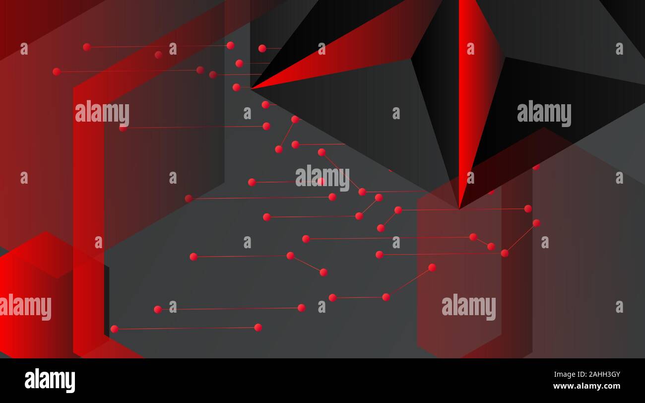 abstract vector geometric background. Dark gray vector polygonal ...