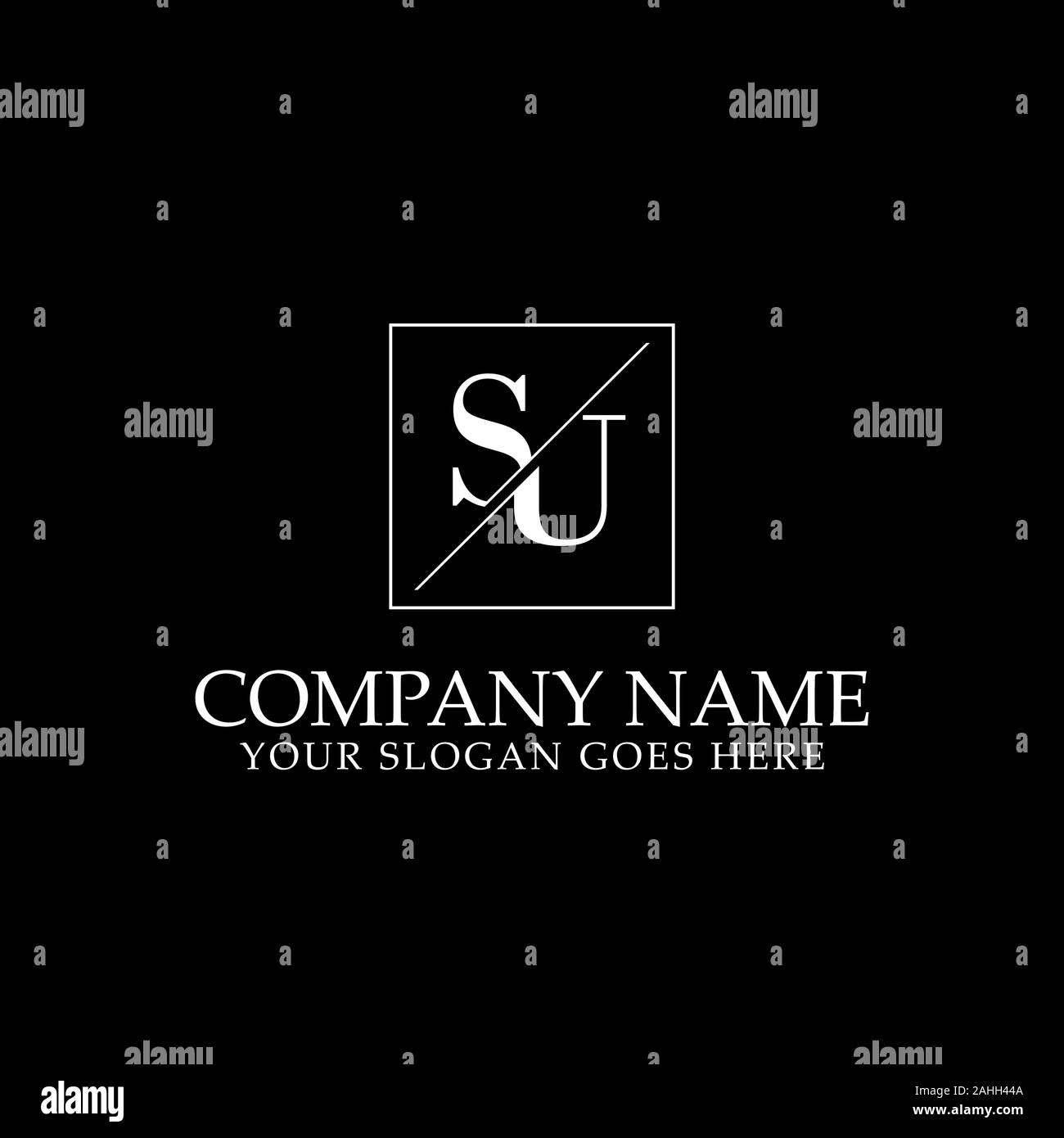 S letter logo designs, square logo designs idea Stock Vector