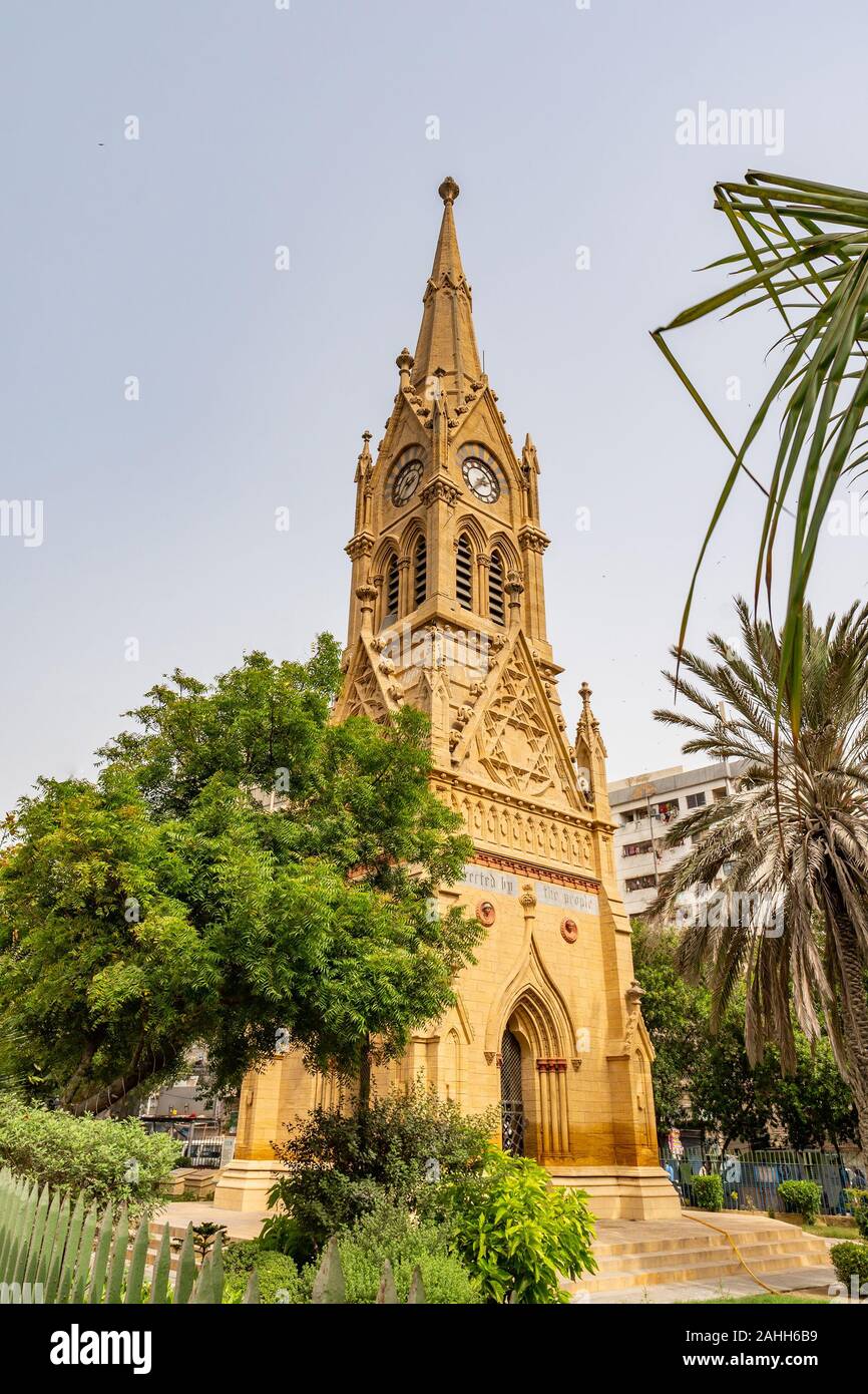 Karachi Merewether Clock Tower Picturesque Breathtaking View at Jinnah