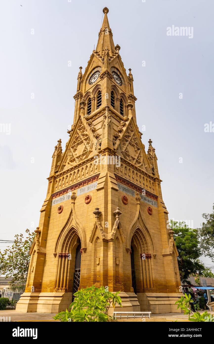 Karachi Merewether Clock Tower Picturesque Breathtaking View at Jinnah