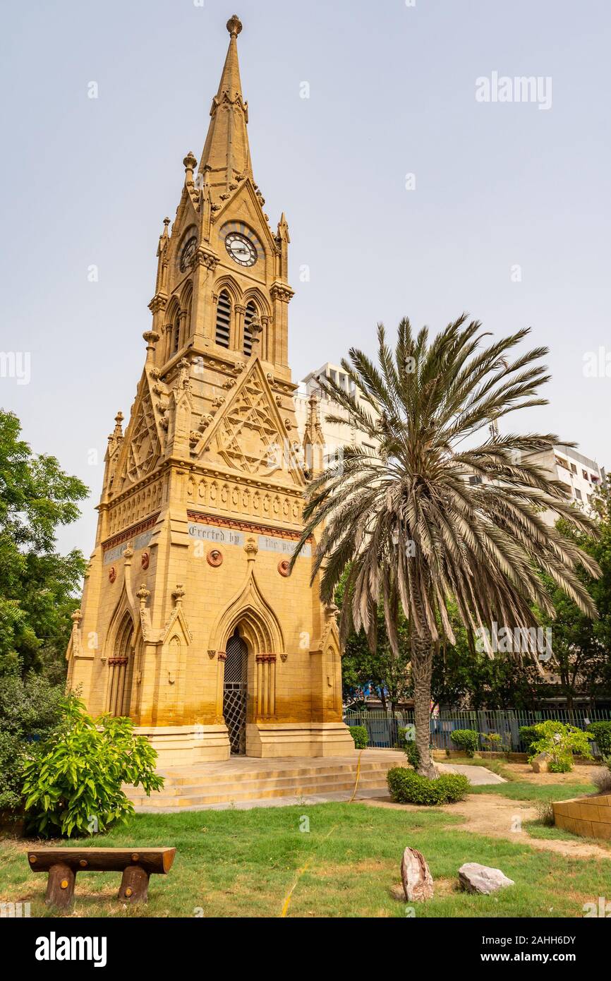 Karachi Merewether Clock Tower Picturesque Breathtaking View at Jinnah