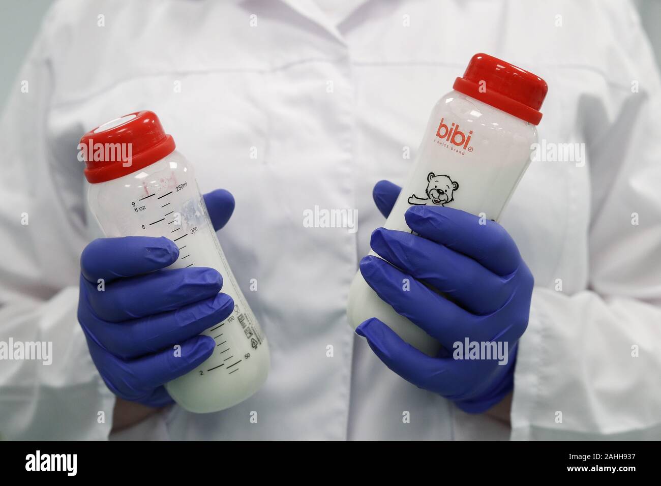 Russia 26th Dec 2019 Moscow Region Russia December 26 2019 Samples Of Nutricia Baby Food Products