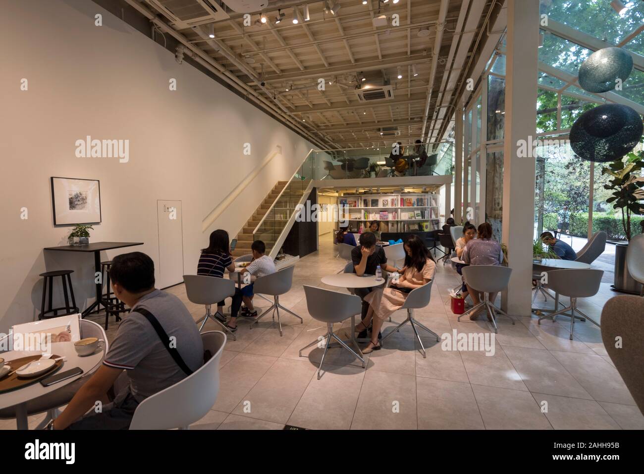 cafe, The National Art Museum of China, Beijing, China Stock Photo