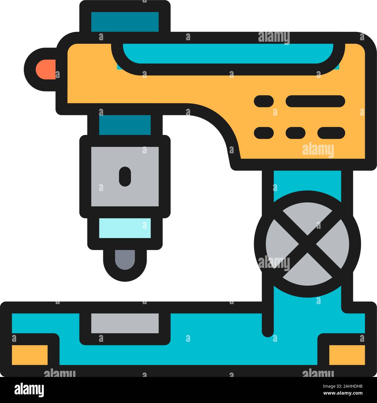 Laser engraving machine, cnc milling machine flat color line icon Stock  Vector Image & Art - Alamy
