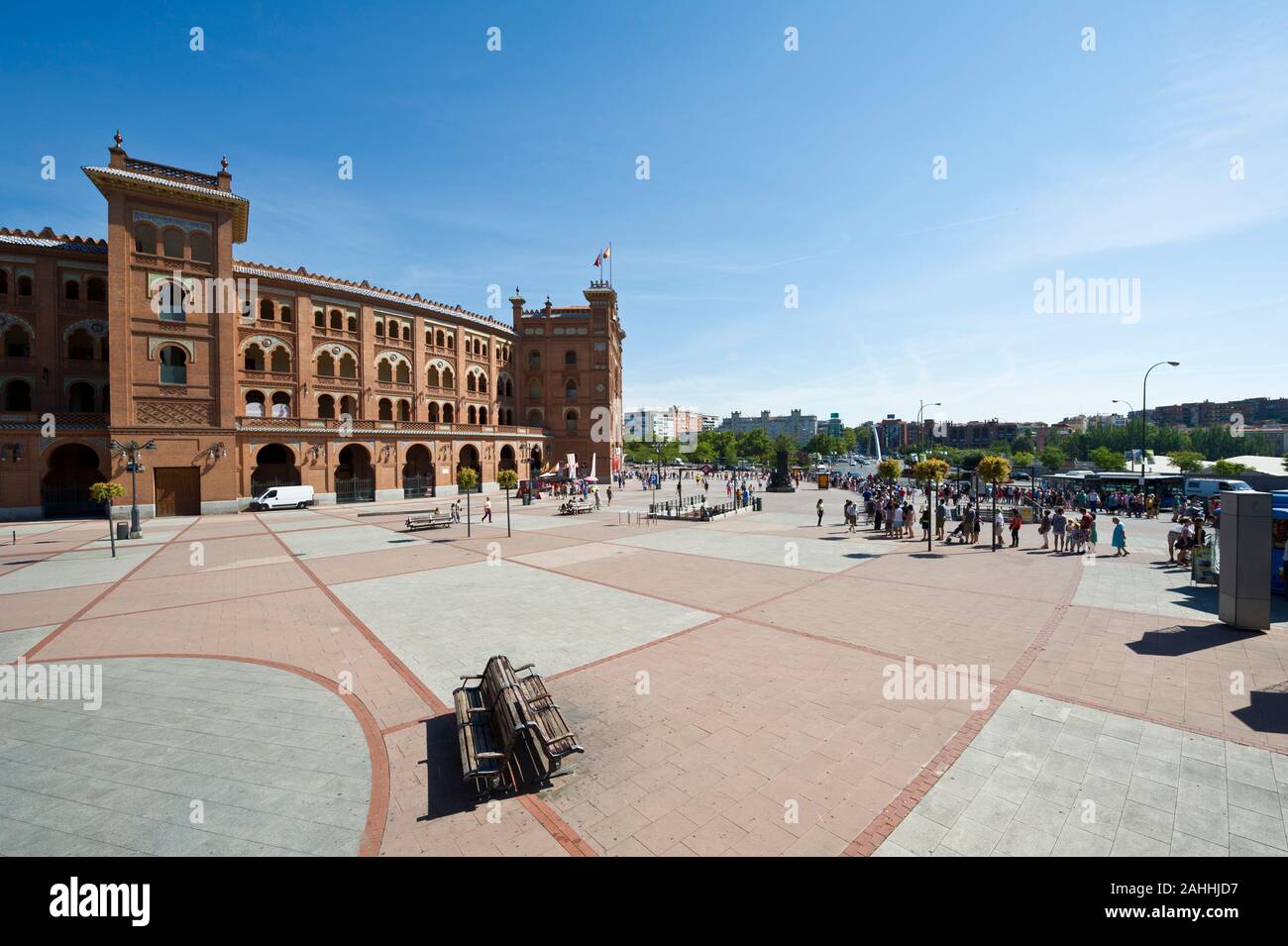 Bull ring at the Plaza de toros, Madrid, Spain Stock Photo