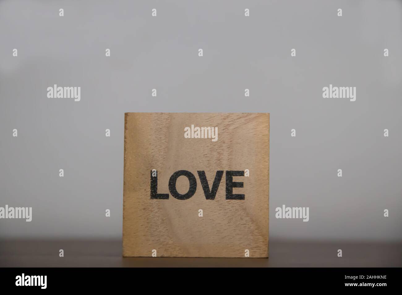 Wooden cubes with words of feelings Stock Photo