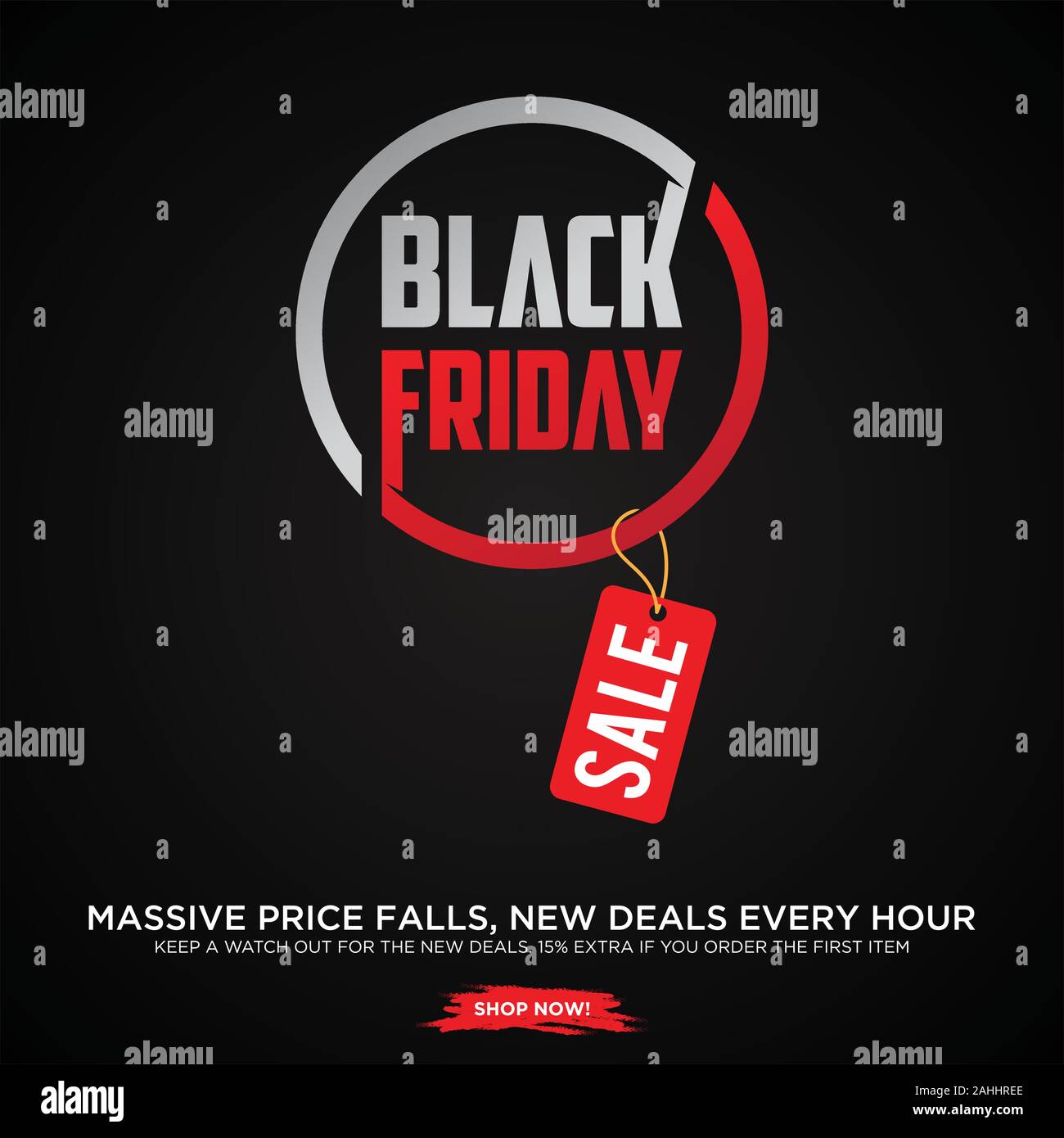 Black friday sale promotion design template.