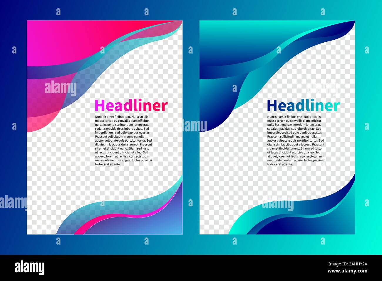 cover of brochure, flyer design, abstract background with waves, wavy elements of design, layout