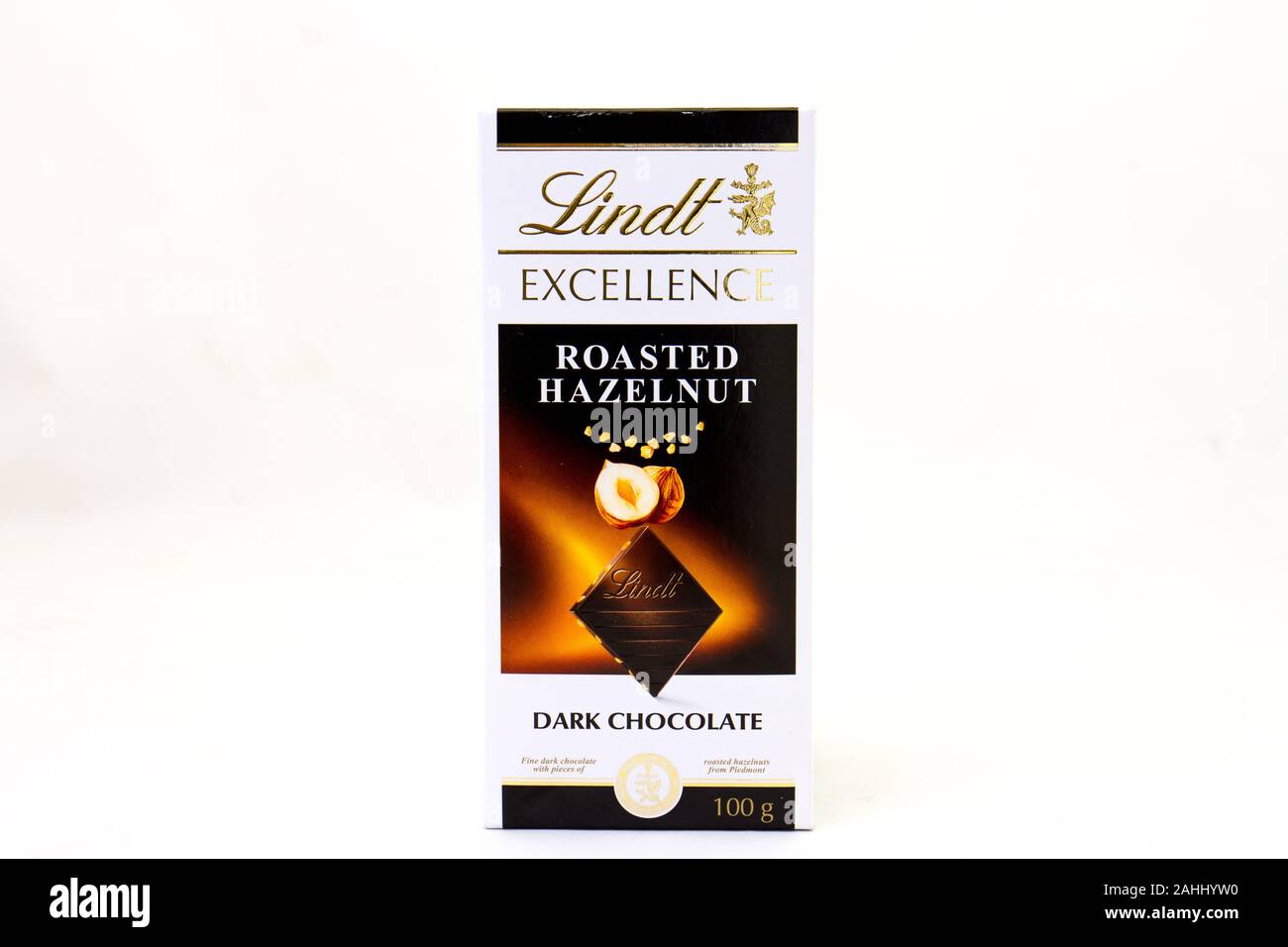 Alberton, South Africa a slab of Lindt roasted hazelnut flavoured