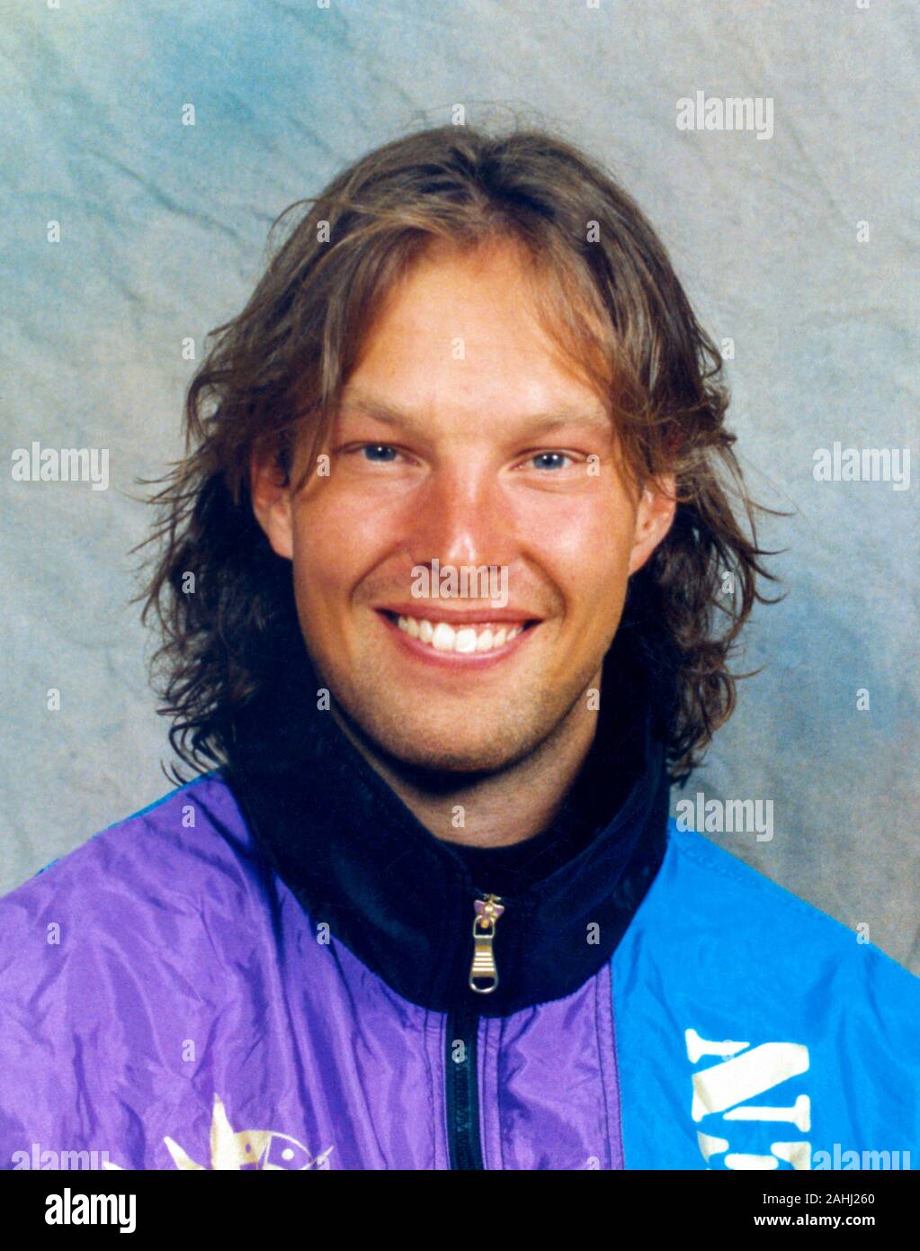 THOMAS FOGDÖ Former Swedish alpine skier after an accident hed breaking his spine and became disable.Today he works with Swedish Ski Federation Stock Photo