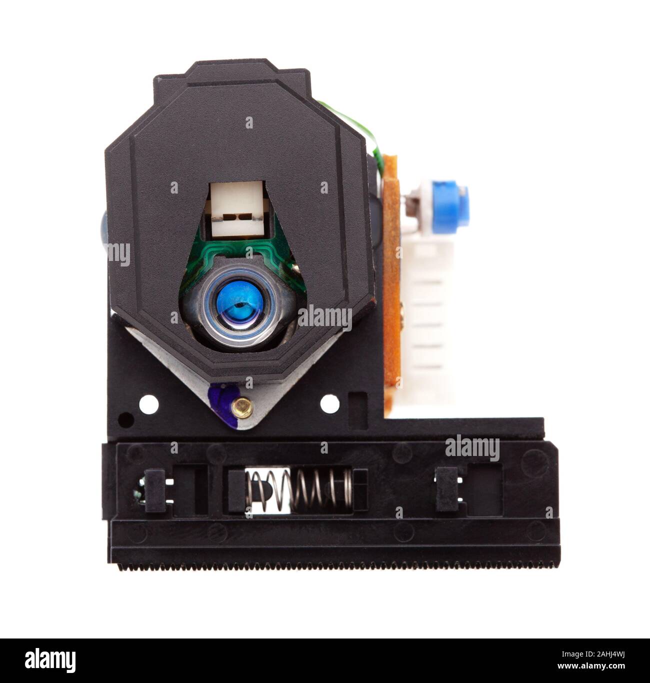 top view of CD player Laser Lens isolated on white background Stock Photo Alamy