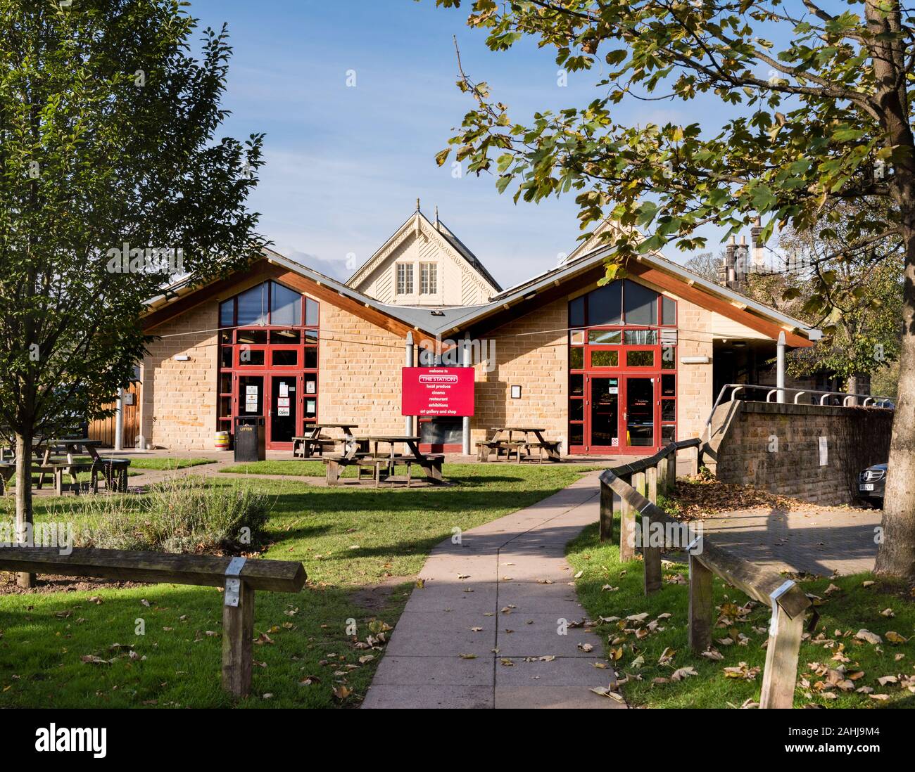 The Station Richmond in North Yorkshire Stock Photo