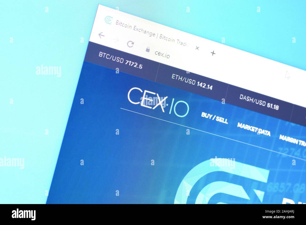 CEX IO Cryptocurrency Exchange Market. Female Trader Hands Holding the  Smartphone Using Application. Crypto Background Concept, San Francisco  Stock Photo - Alamy