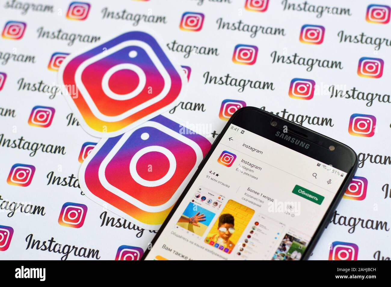 Ny Usa December 5 2019 Instagram App On Samsung Smartphone