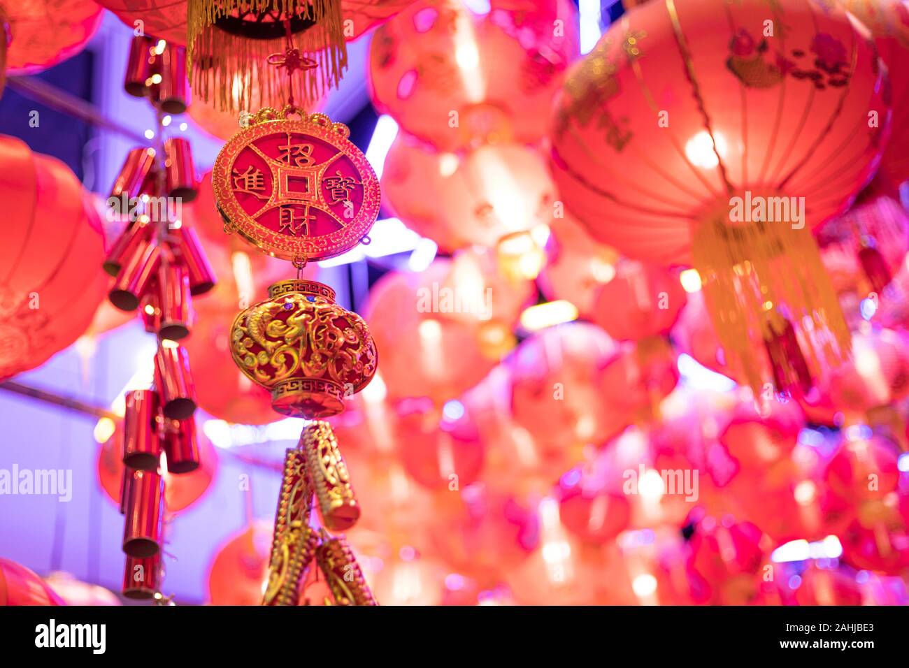lot of paper lanterns