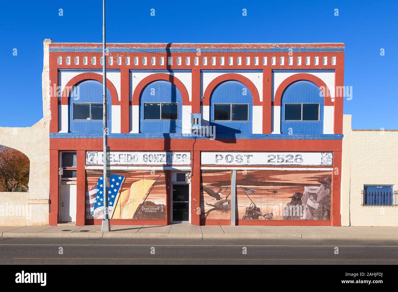 VFW Post 2528 at 105 E Main Street in downtown Tucumcari, New Mexico
