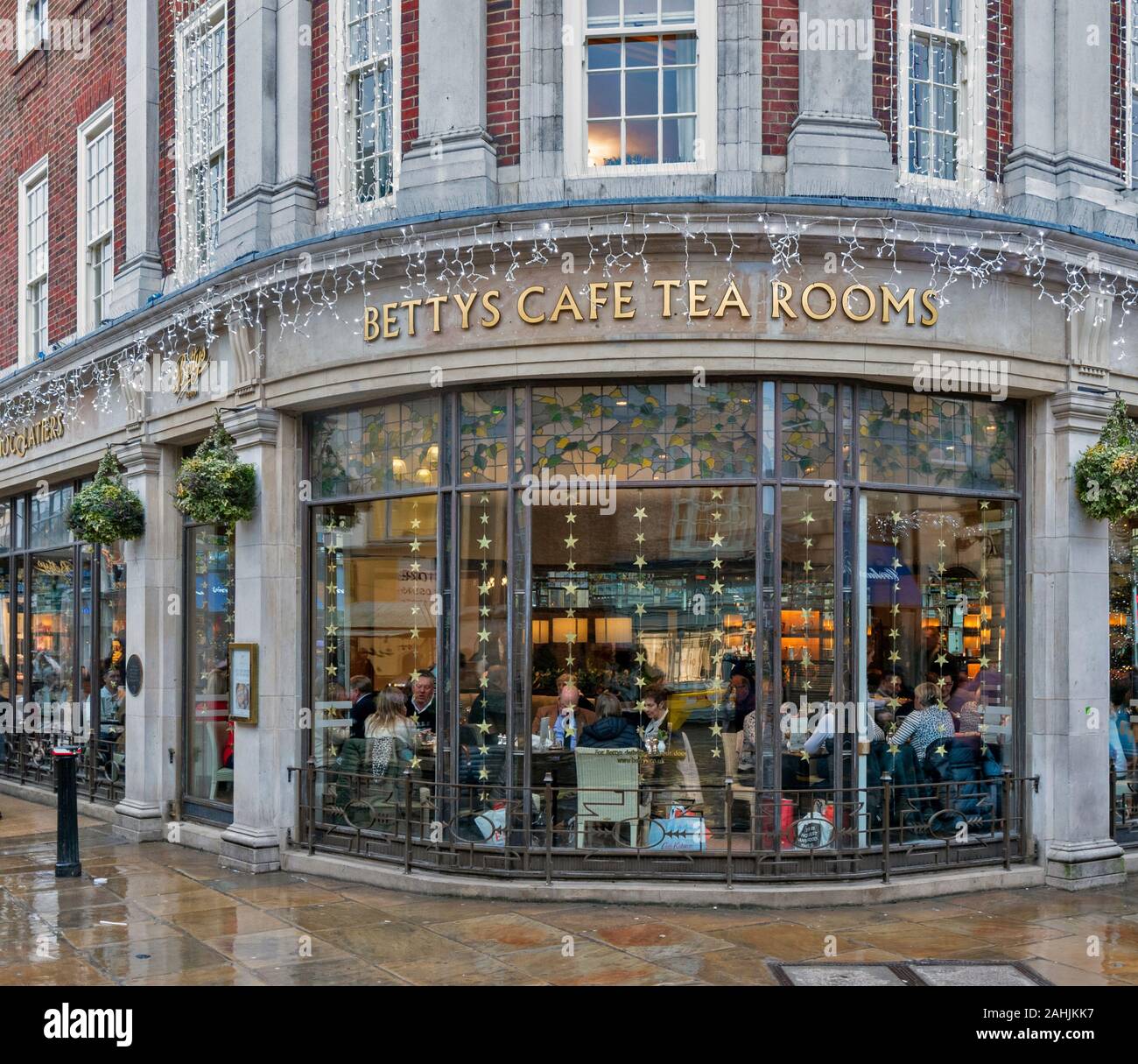 York City England Bow Window Of Bettys Cafe Tea Rooms St