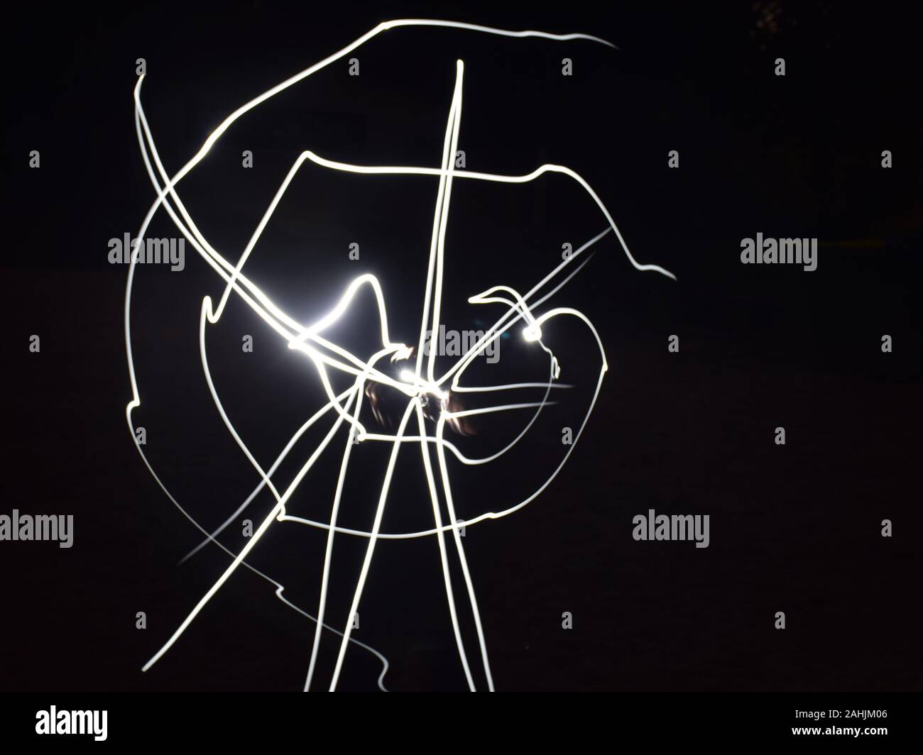 abstract light painting, long exposure, blurry drawings with light ...