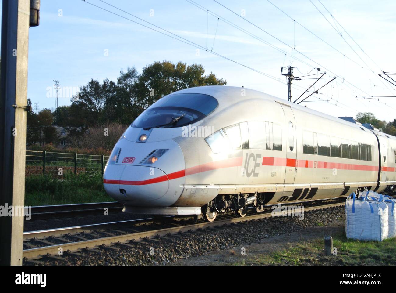 ICE train re-routed into Venlo, Netherlands, Europe Stock Photo