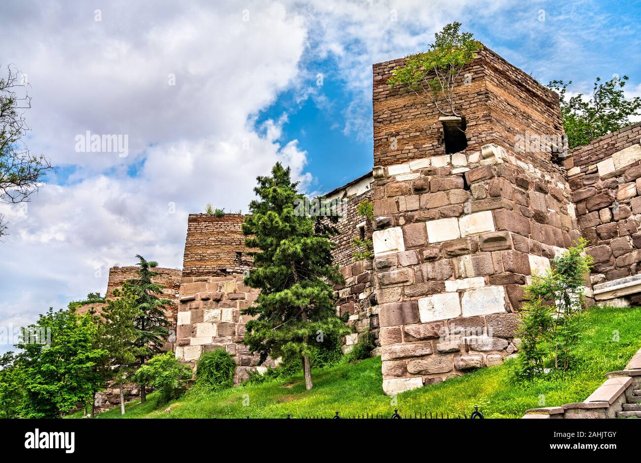 Ankara Castle, ancient fortifications in Turkey Stock Photo