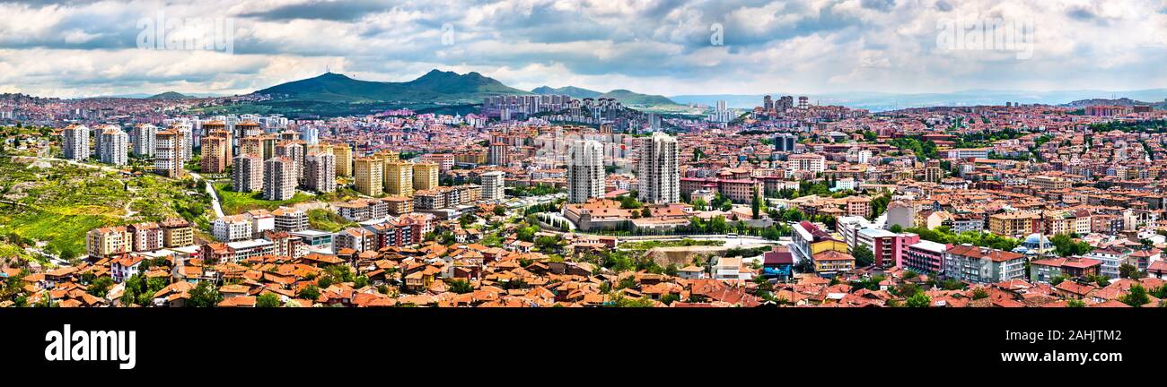 Panorama of Ankara, the capital of Turkey Stock Photo