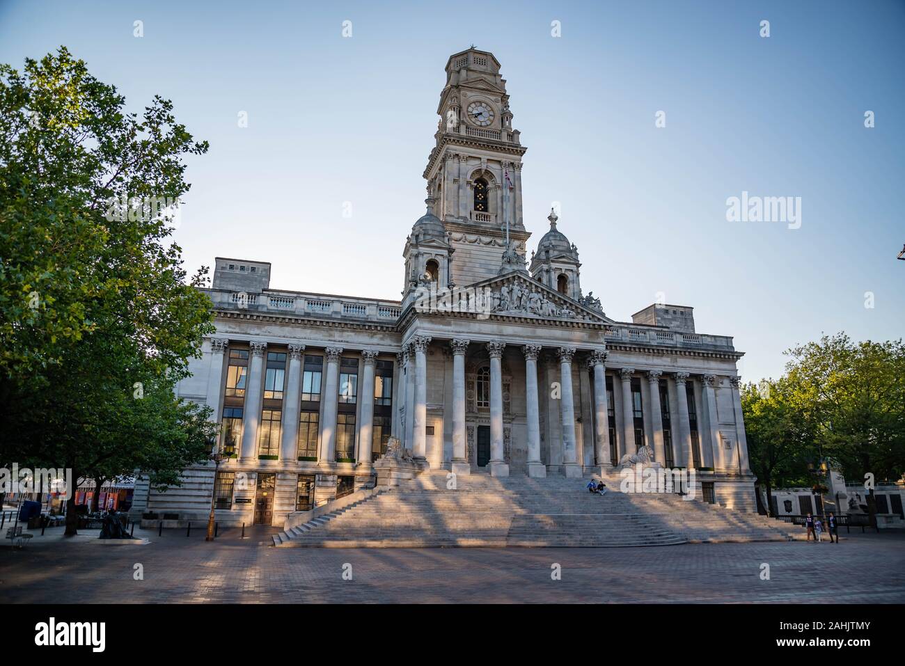 Portsmouth Guildhall building in Guildhall Square Southsea Portsmouth England Stock Photo