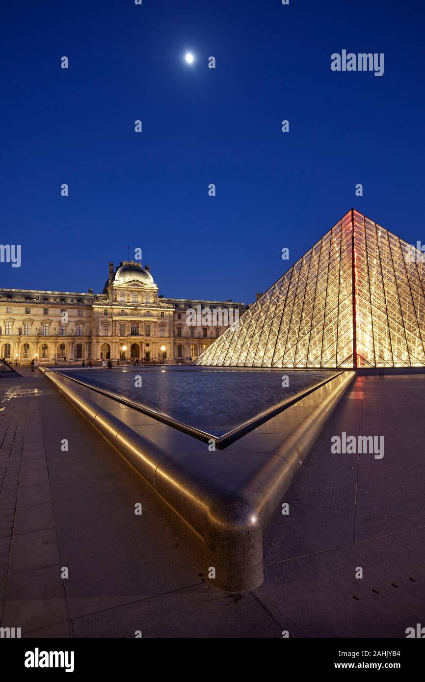 The Louvre Pyramid and Palace, Paris, France Stock Photo Alamy