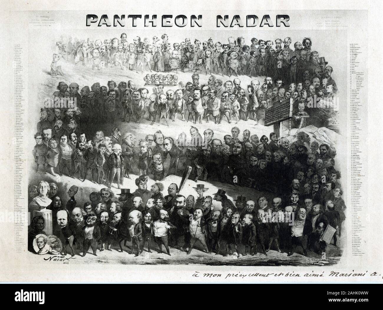Le Panthéon Nadar, by Nadar, 1854 Stock Photo - Alamy