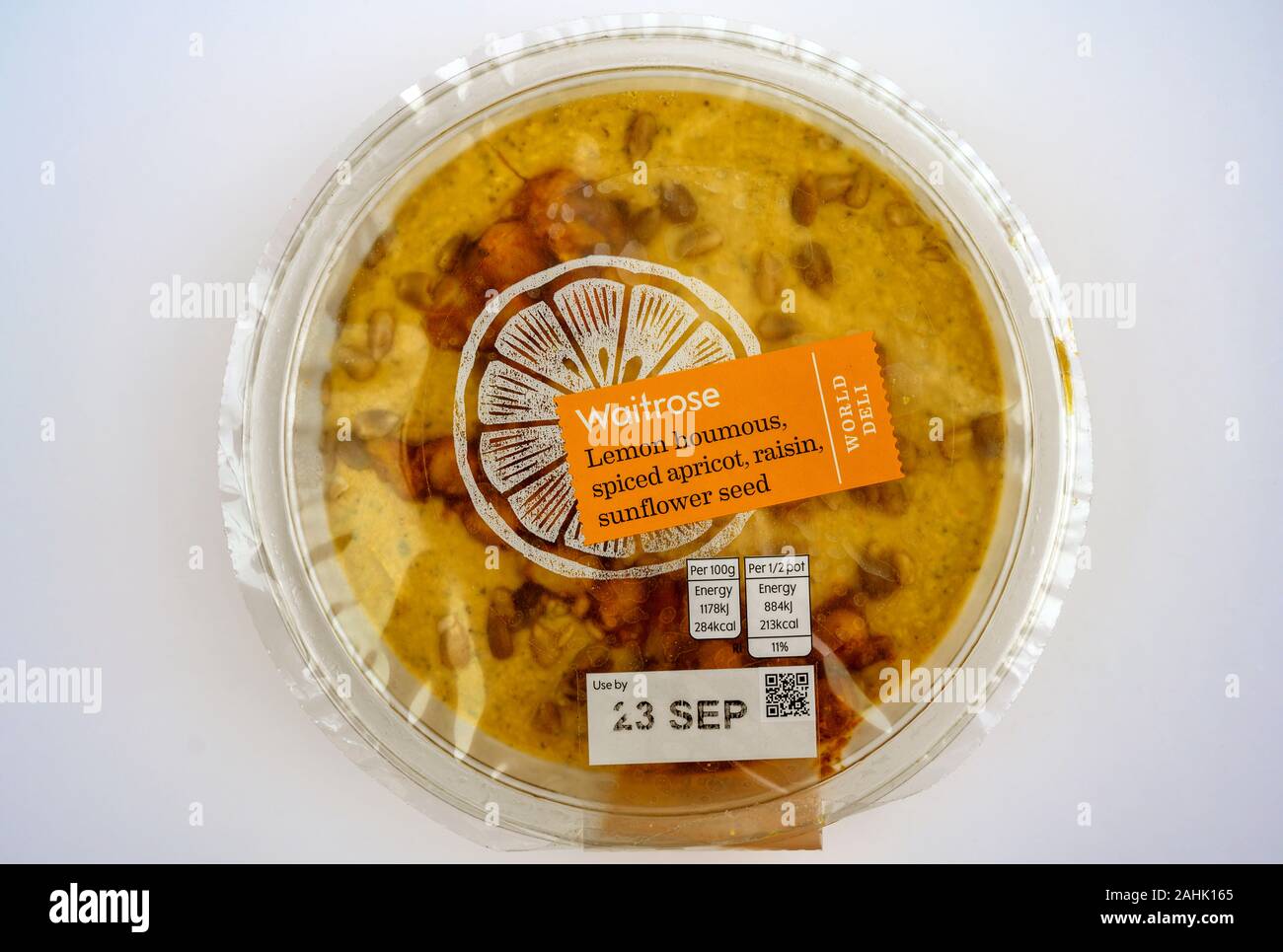 Waitrose lemon humous Stock Photo Alamy