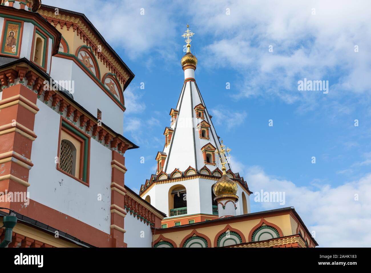The Cathedral of the Epiphany of the Lord. Orthodox Church, Catholic Church. Irkutsk, Siberia, Russia. Stock Photo