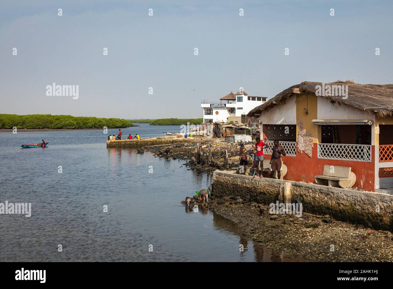 JOAL-FADIOUTH, SENEGAL - NOVEMBER15, 2019: View over historic Fadiauth Island. Senegal. West Africa. Stock Photo