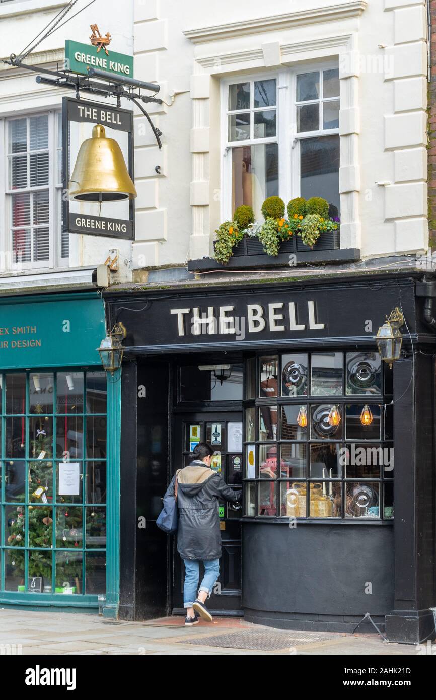 The Bell pub or inn in Reigate, Surrey, UK Stock Photo