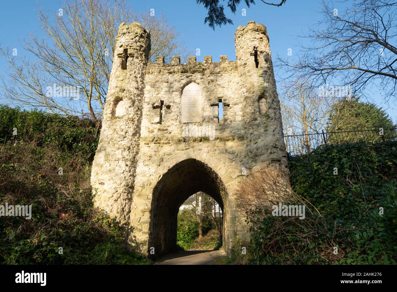 Reigate Castle, Reigate, Surrey, UK Stock Photo