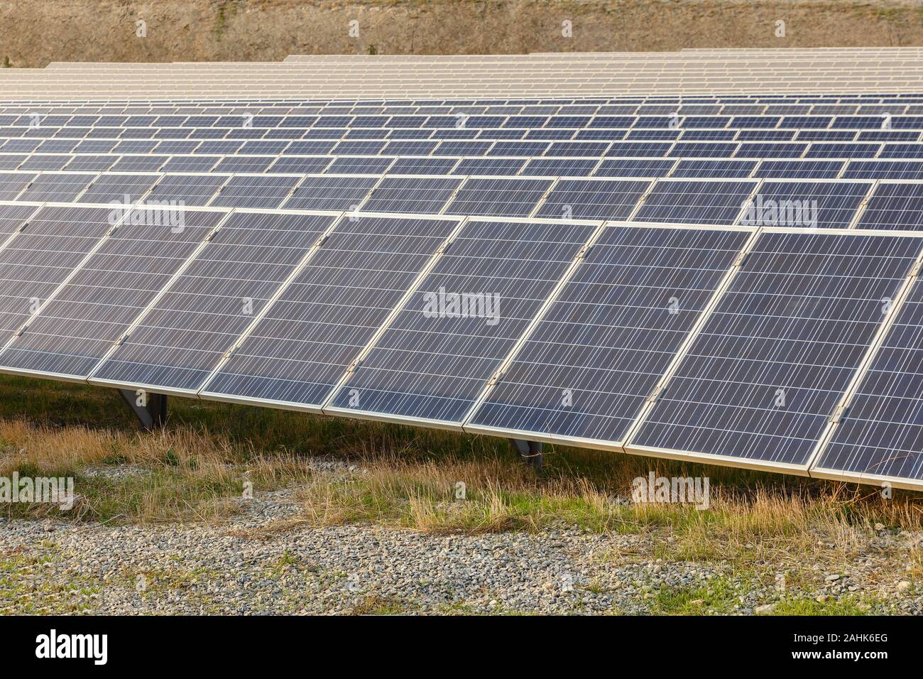 solar energy batteries, Solar power station. Set of panels of solar