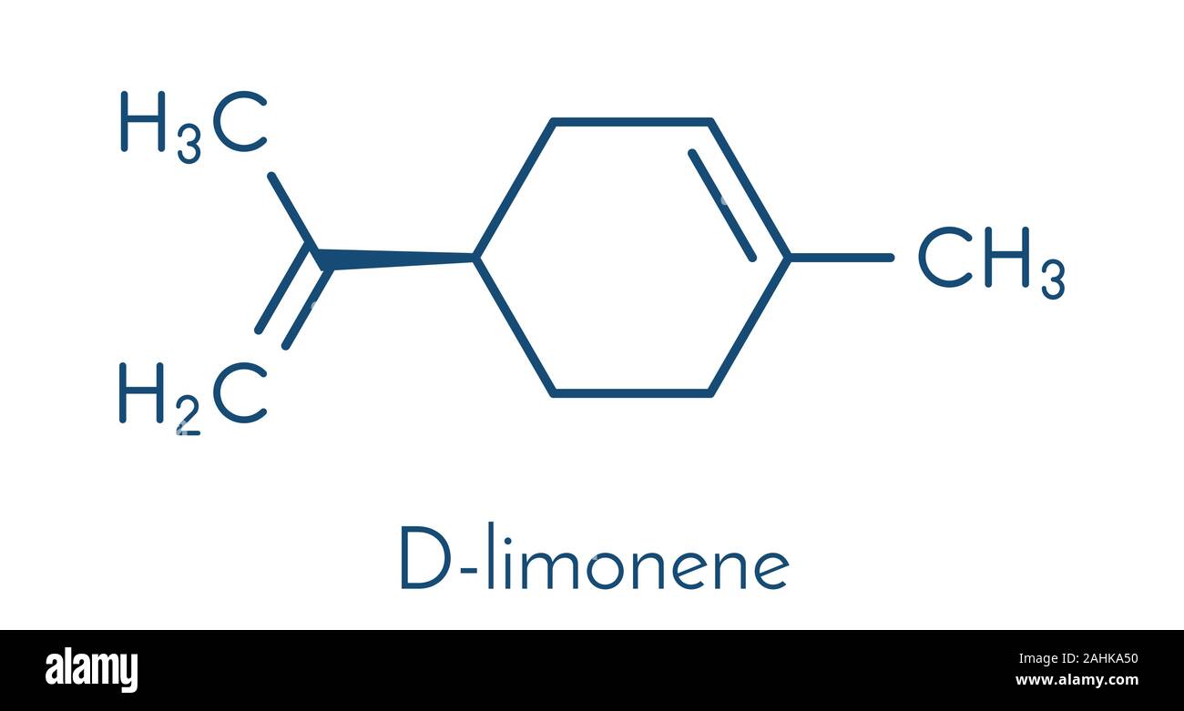 Limonene D Limonene Citrus Scent Molecule Skeletal Formula Stock