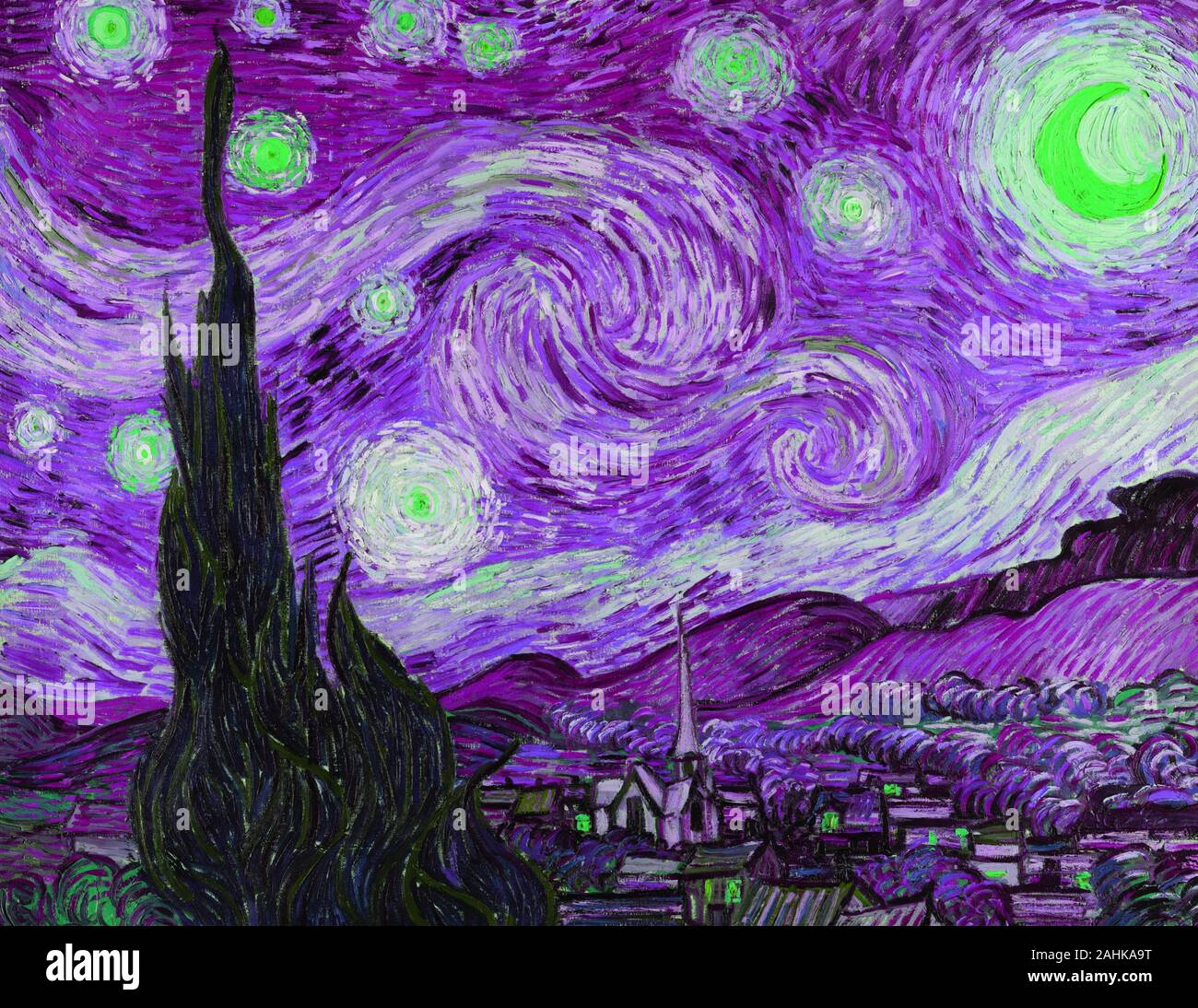 Vincent Van Gogh vintage artwork edit Stock Photo - Alamy