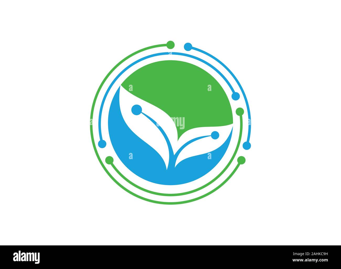 Green Technology logo designs concept, leaf technology logo design ...