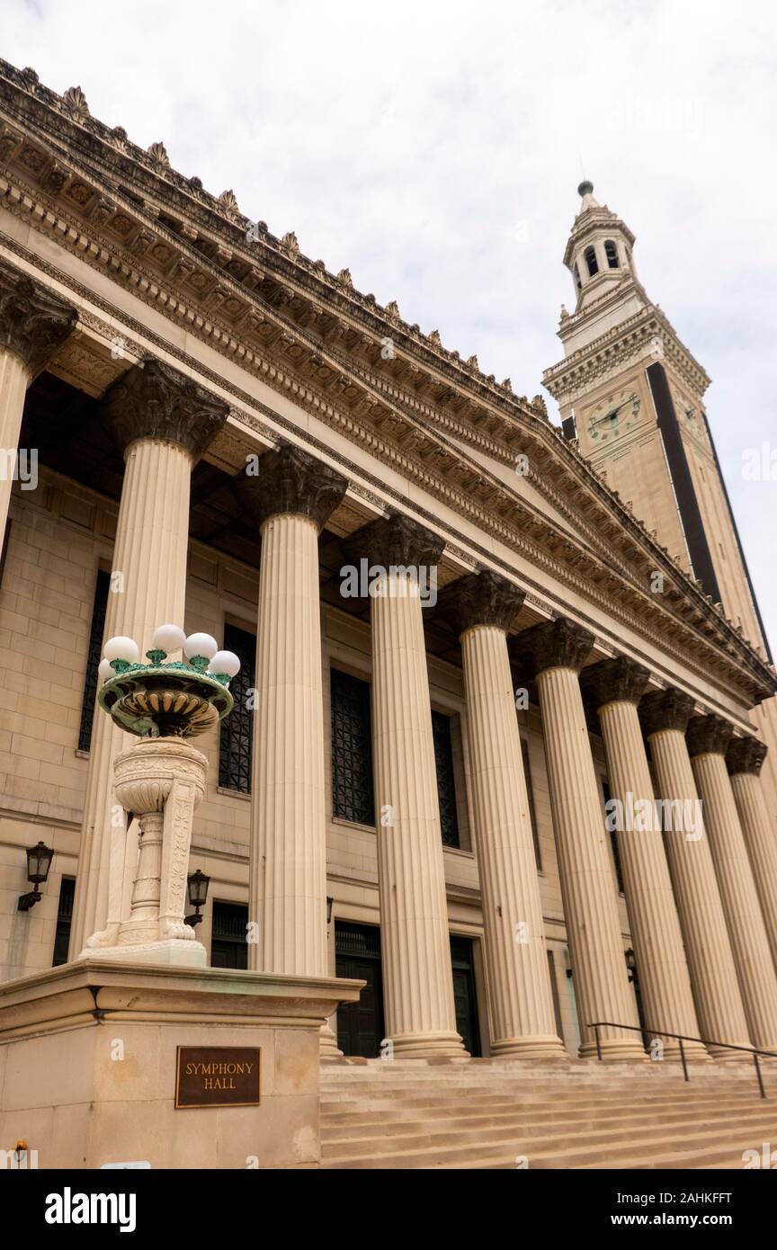 Symphony Hall  building in Springfield MA Stock Photo