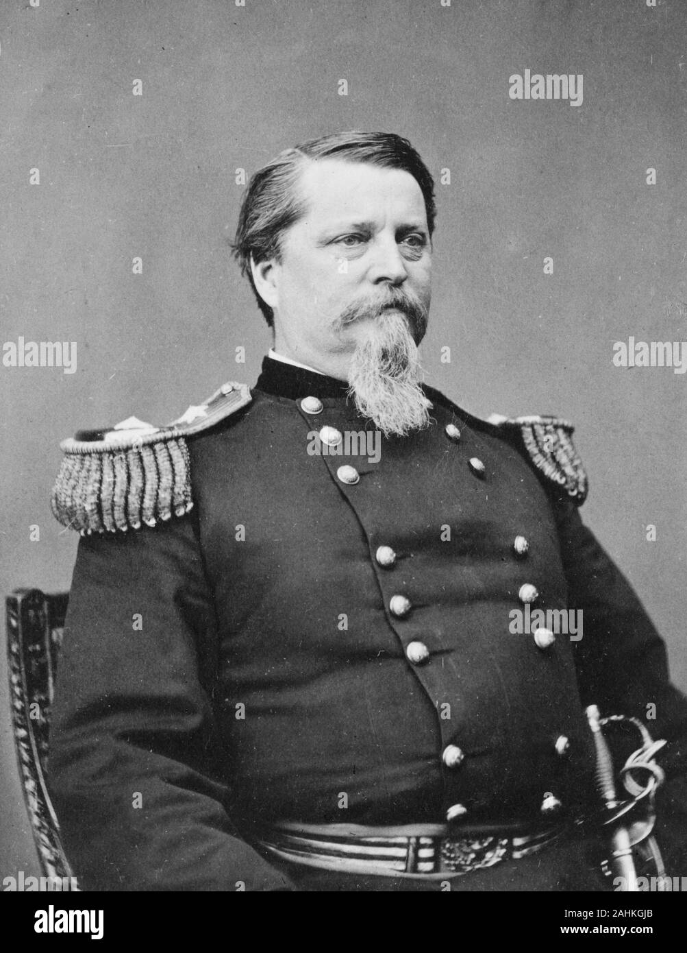 Winfield Scott Hancock (1824 – 1886) United States Army officer and the Democratic nominee for President of the United States in 1880. Stock Photo