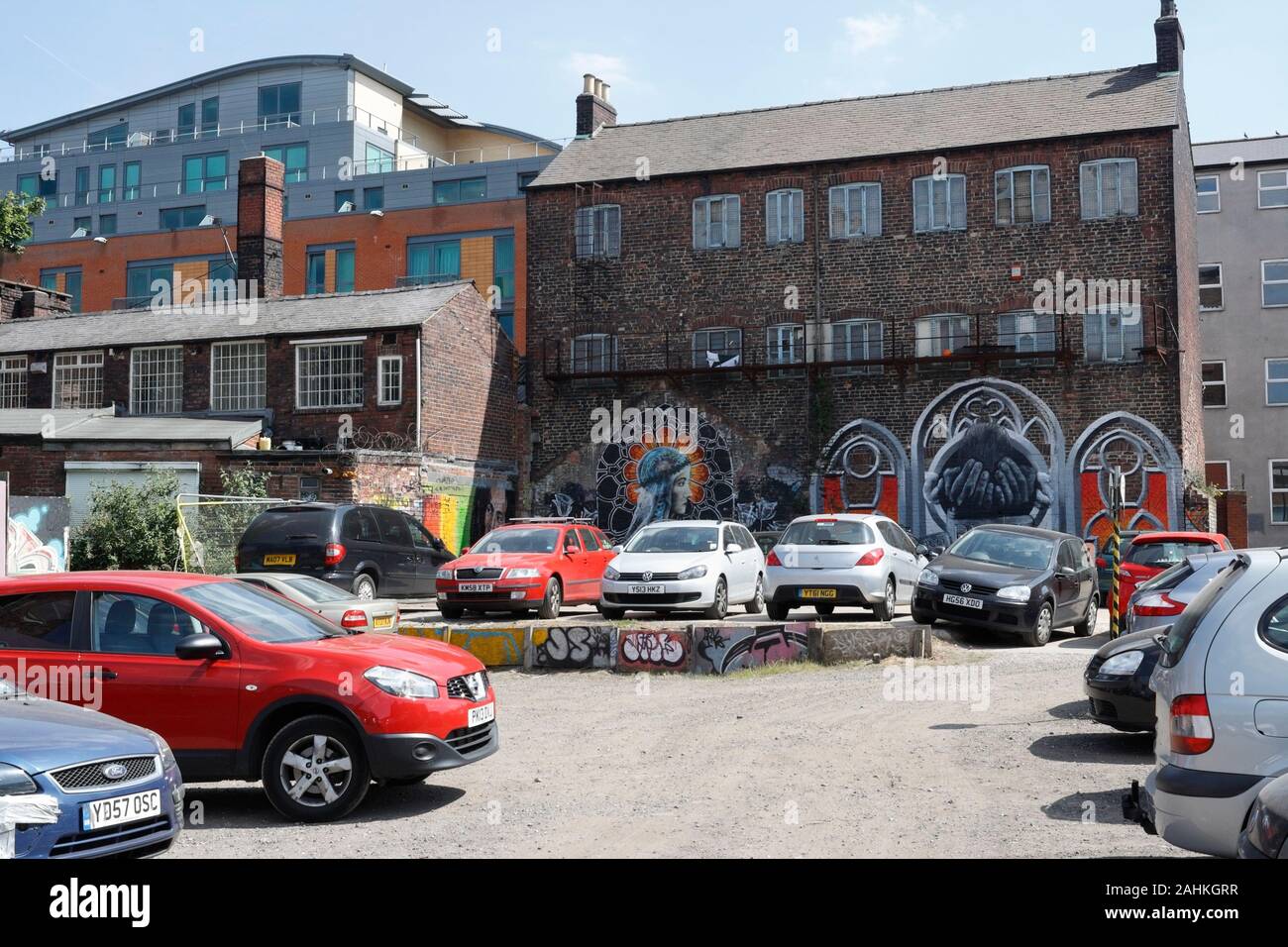 Inner city car park, Sheffield England UK Stock Photo Alamy