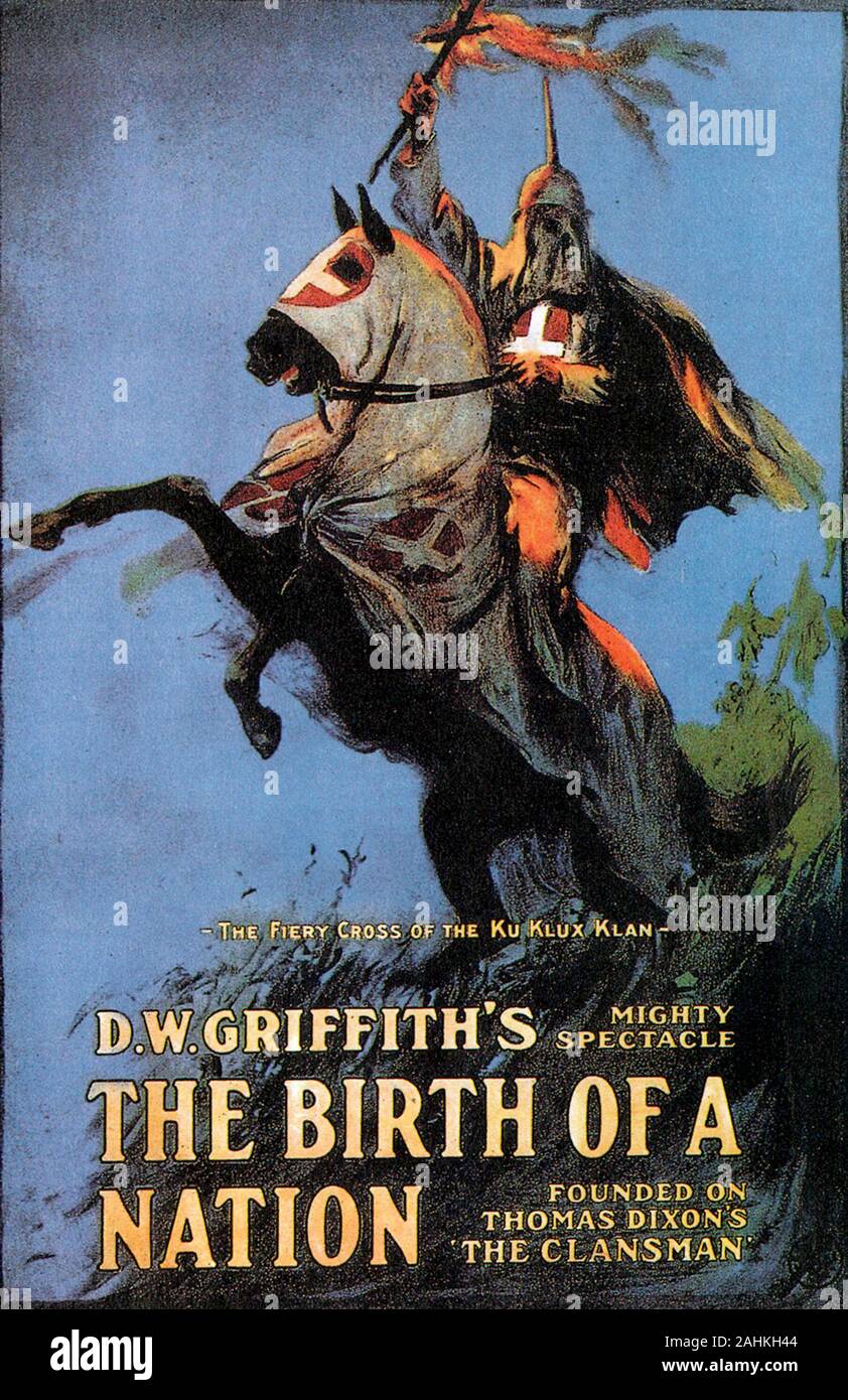 Theatrical release poster for The Birth of a Nation, distributed by Epoch Film Co. Stock Photo